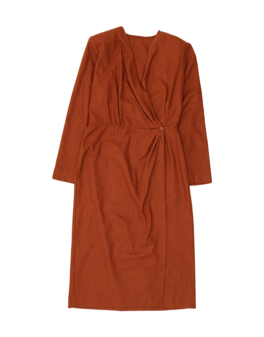 Vestido feminino vintage de manga comprida IT 46 grande marrom