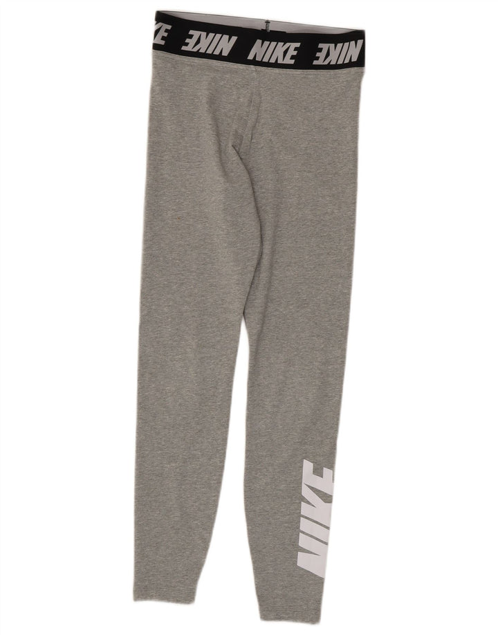 Leggings femininas NIKE Graphic pequenas cinza algodão