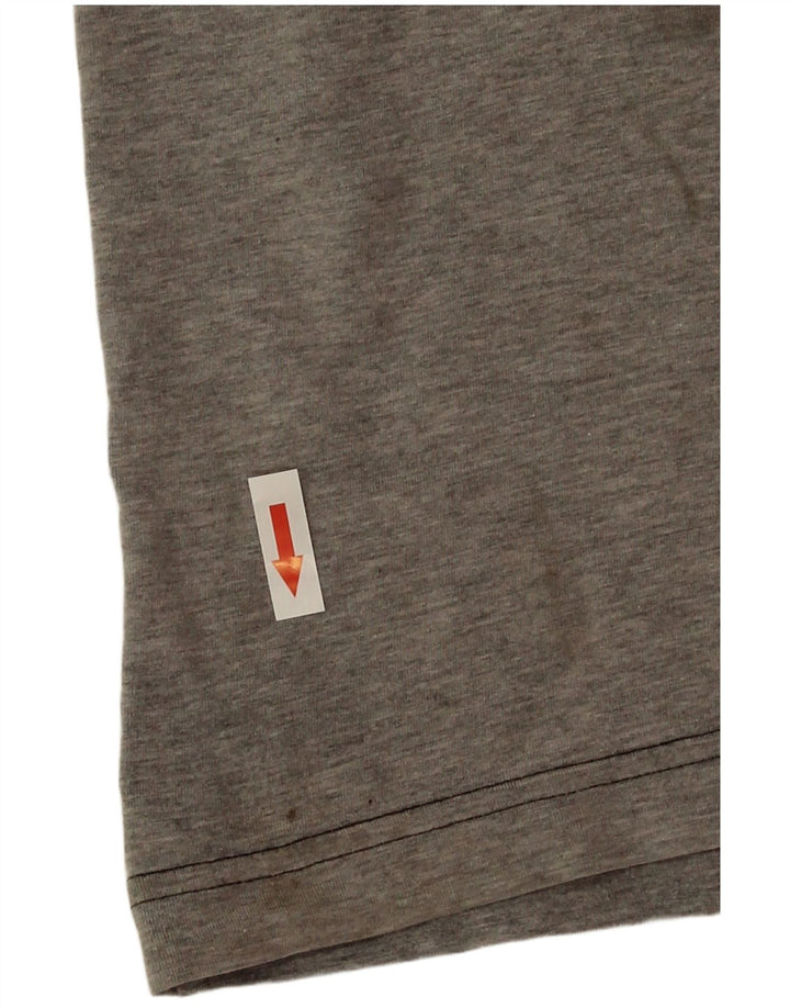 Camiseta gráfica masculina Nike grande algodão colorblock cinza