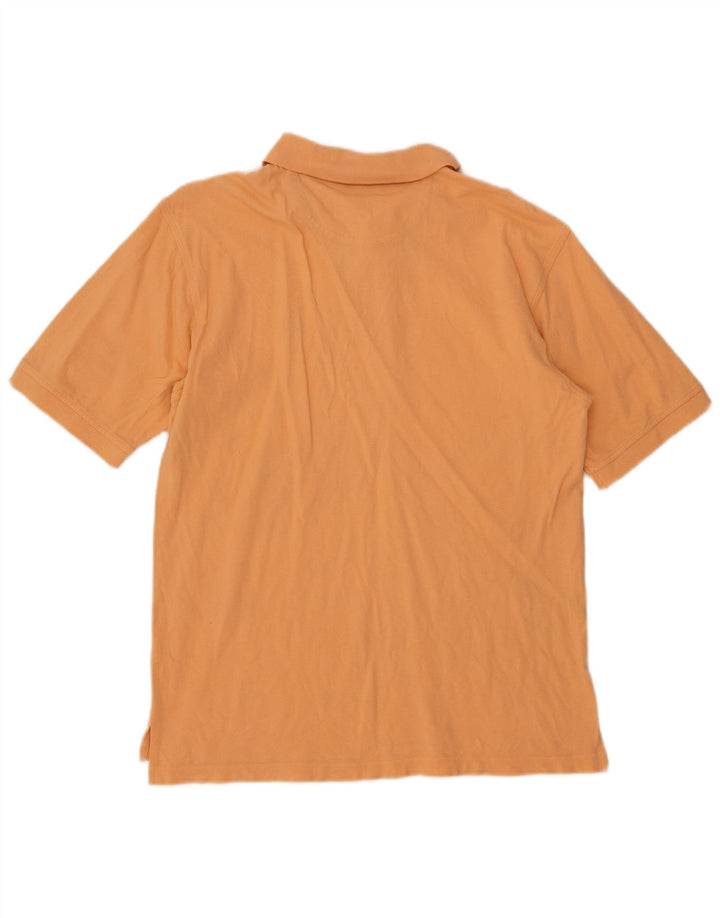 Camisa polo masculina IZOD algodão laranja médio