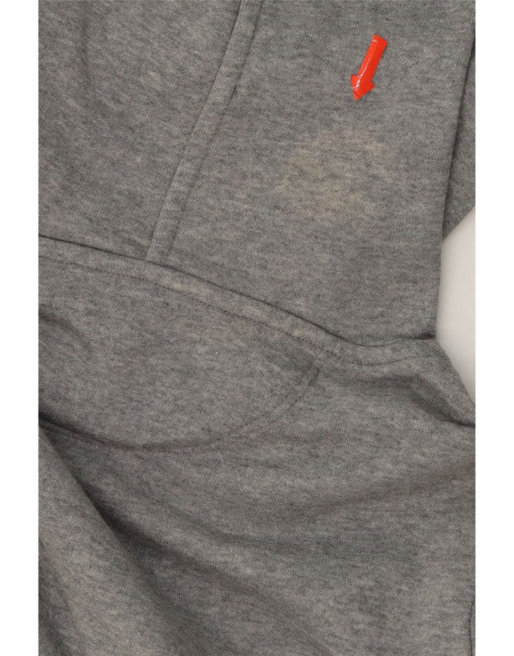 CHAMPION Womens Graphic Hoodie Jumper UK 14 Large Grey Cotton Vintage Champion and Second-Hand Champion from Messina Hembry 