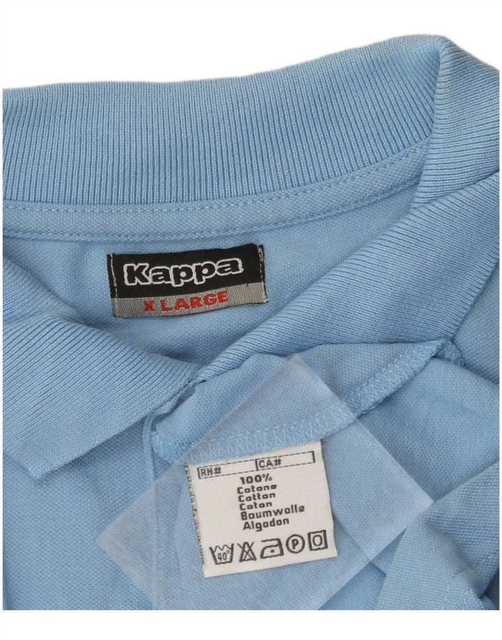 Camisa polo masculina KAPPA XL algodão azul