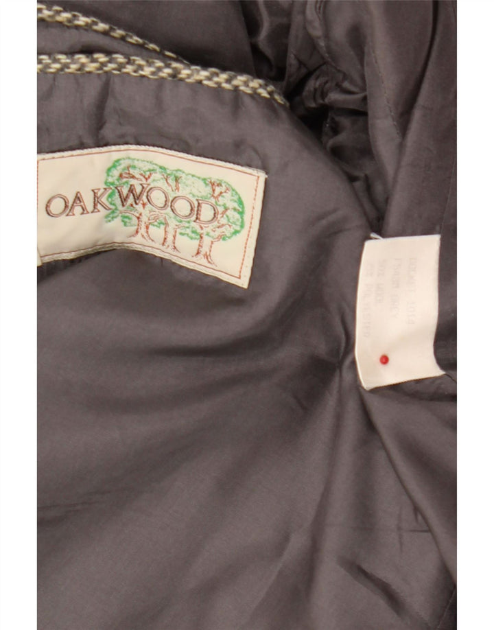Jaqueta Blazer Masculina Oakwood com 3 Botões Reino Unido 40 Lã Cinza Grande