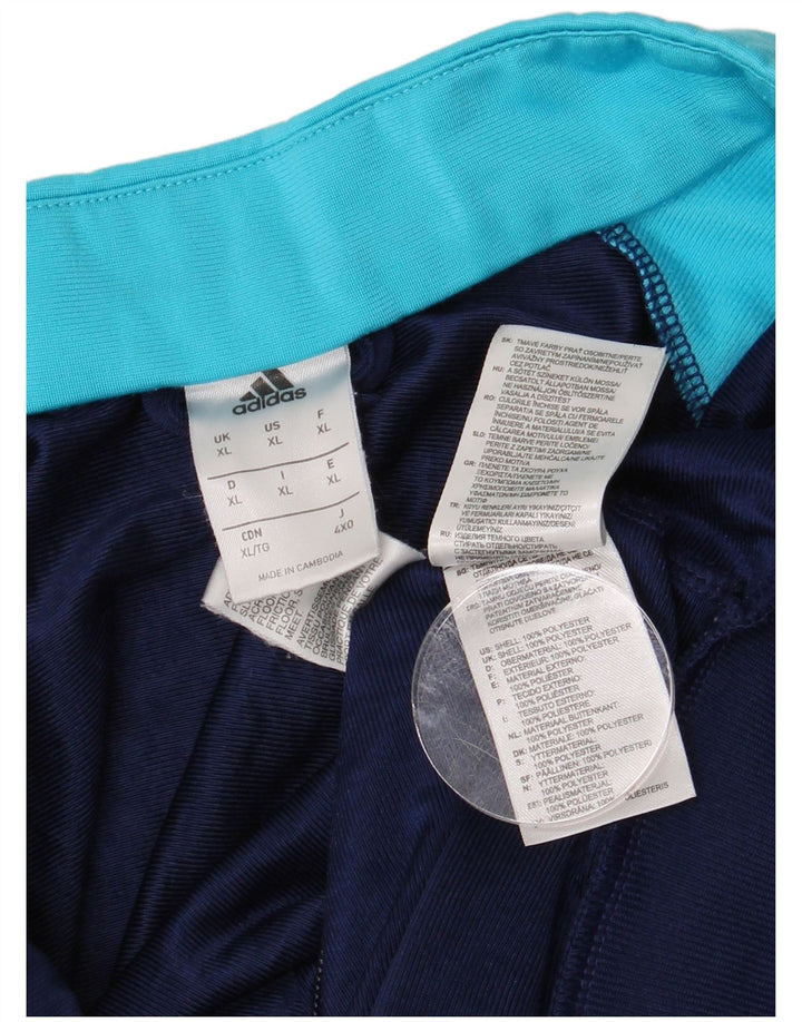 ADIDAS Mens Full Tracksuit XL Azul Marinho Colourblock Poliéster