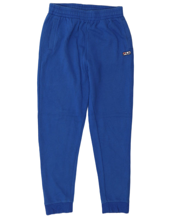 Calça de treino masculina Fila joggers pequeno algodão azul