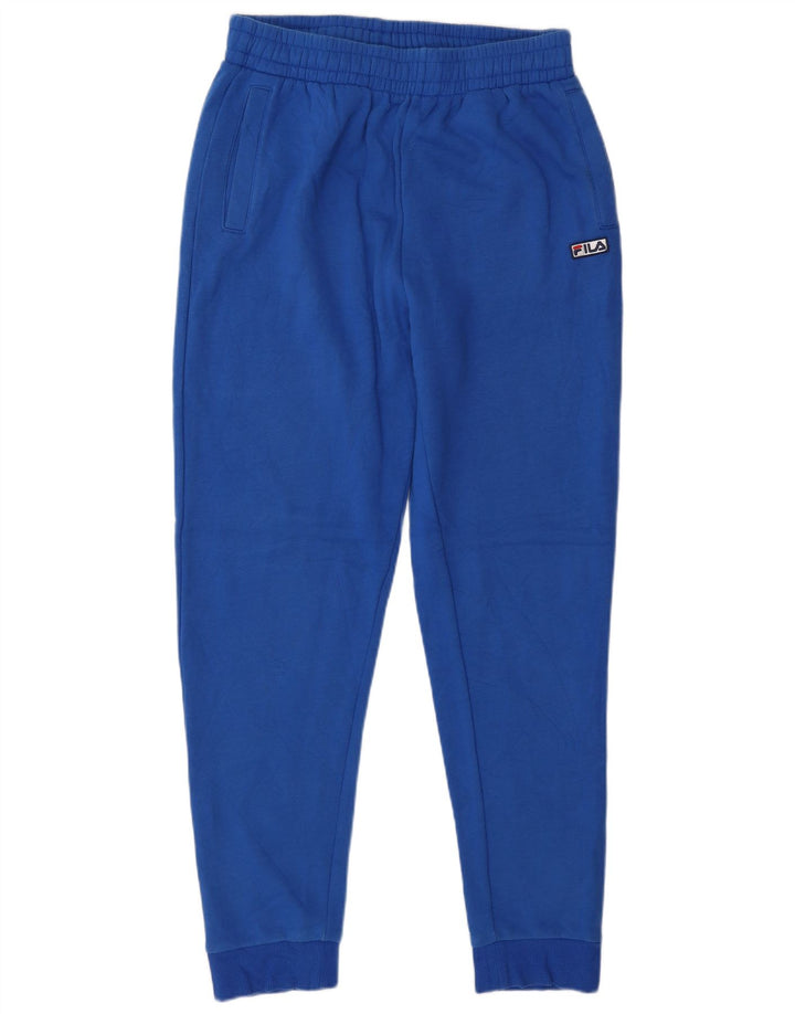 Calça de treino masculina Fila joggers pequeno algodão azul