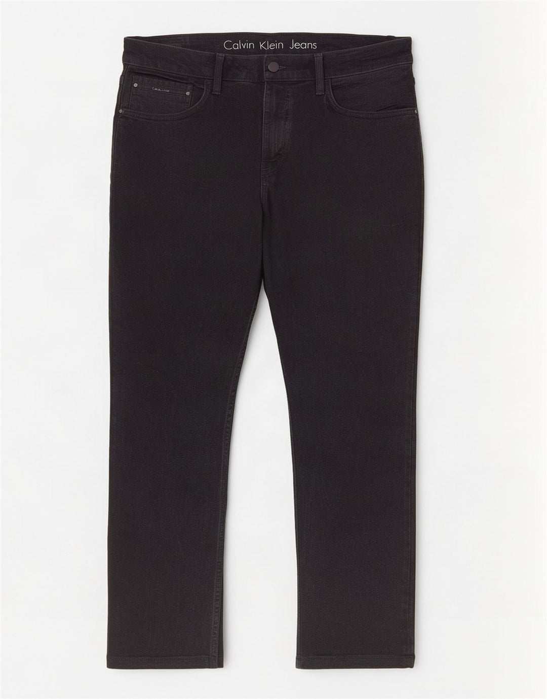 Calça jeans reta masculina Calvin Klein W36 L27 algodão preto