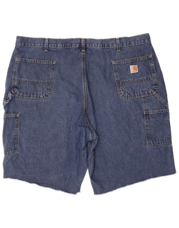 Carhartt Masculino Original Fit Loose Cargo Shorts W46 3XL Algodão Azul