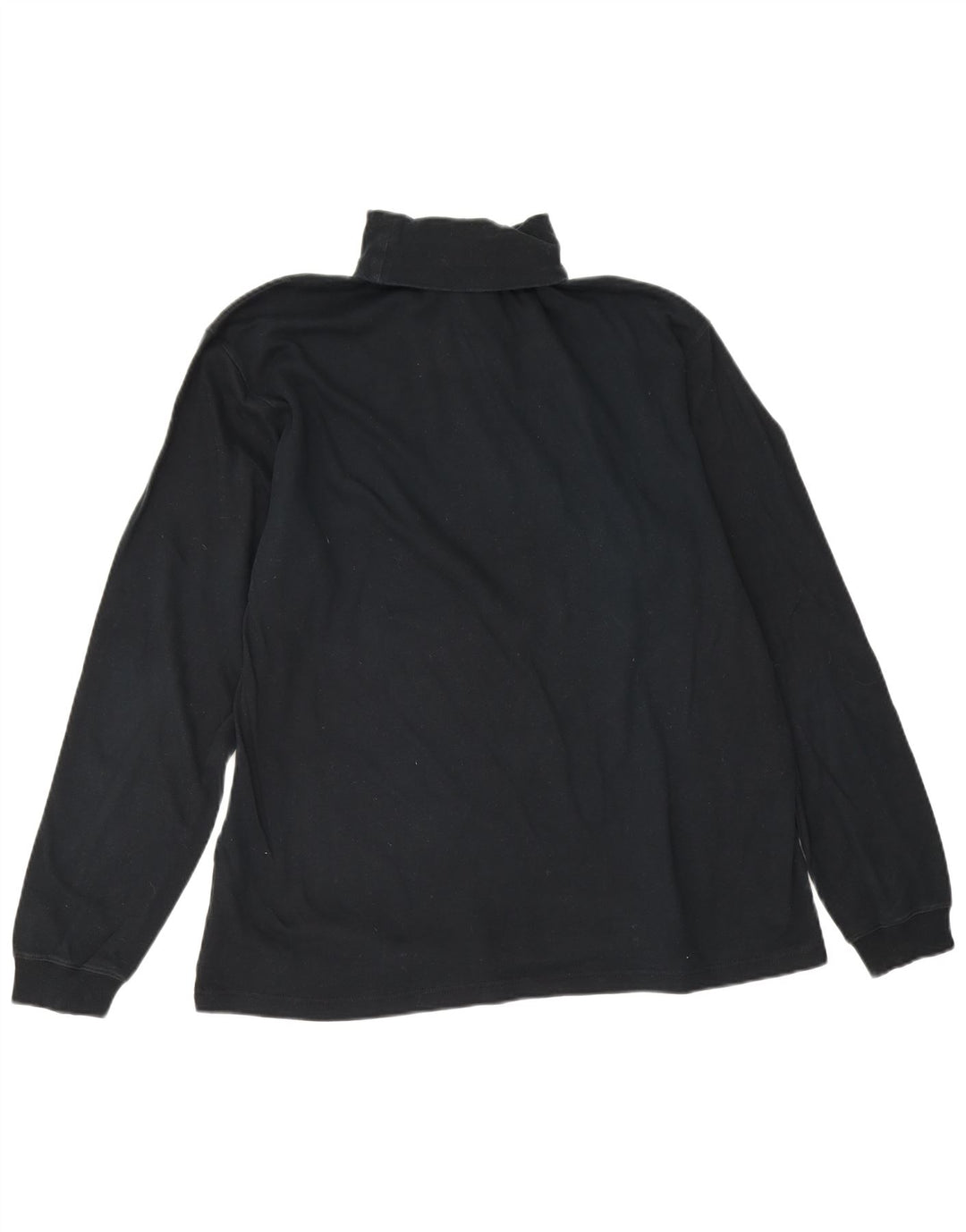 Champion Mens Top Manga Longa 2XL Algodão Preto