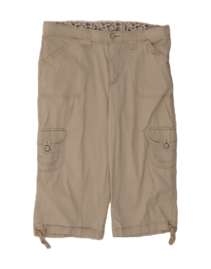 LEE Womens Cargo Capri Trousers US 14 XL W36 L19 Beige Classic Vintage Lee and Second-Hand Lee from Messina Hembry 