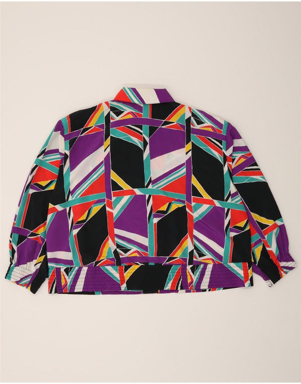 Blusa feminina Felicia cropped IT 44 média multicolorida geométrica