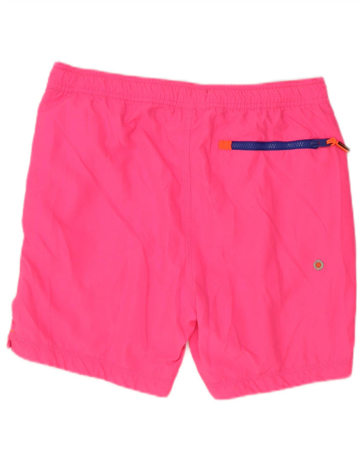 Shorts de natação masculino Superdry Graphic rosa médio