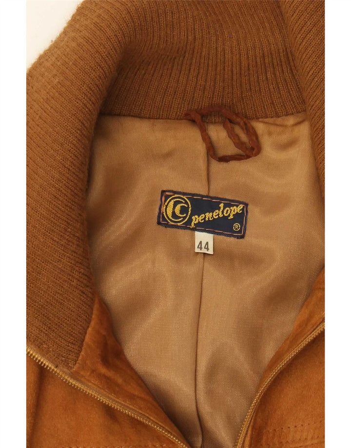 Jaqueta bomber masculina de camurça Penelope IT 44 XS marrom