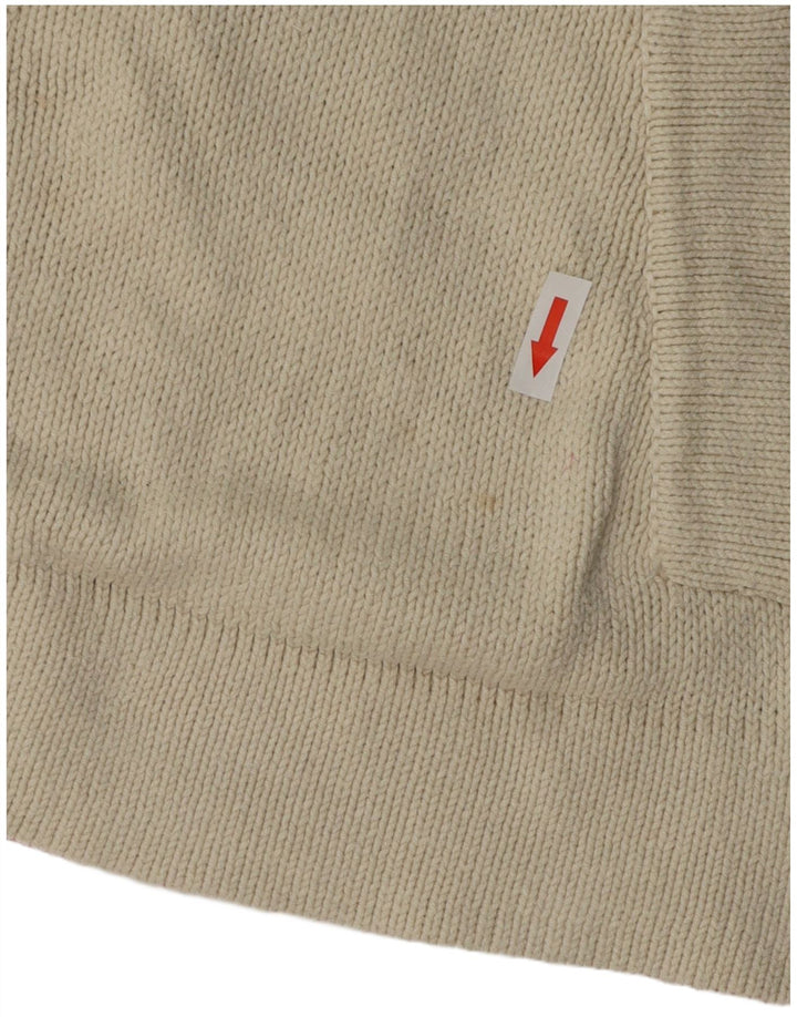 Suéter feminino Joules com gola xale UK 8 pequeno off white