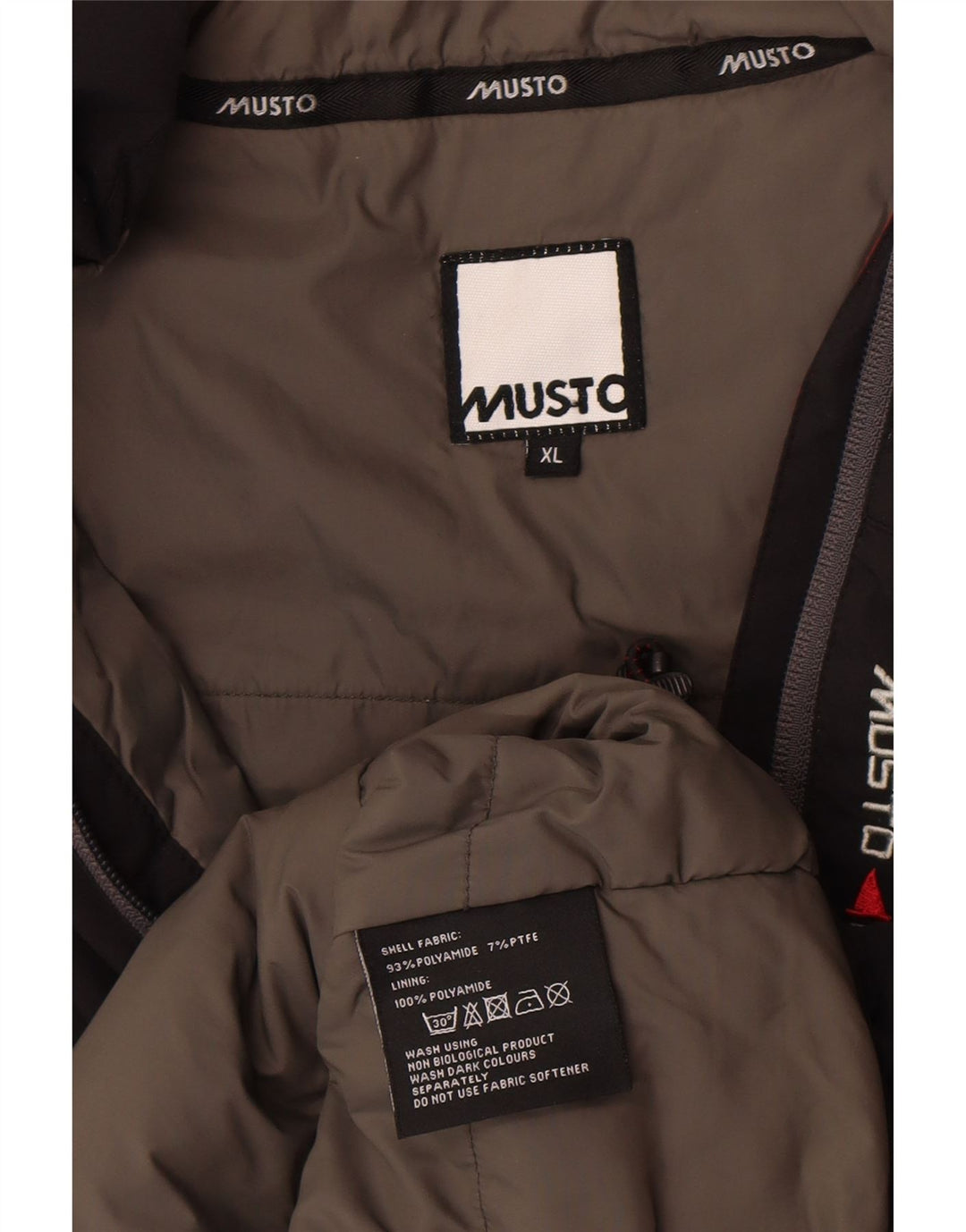 Colete acolchoado masculino Musto UK 42 XL preto poliamida