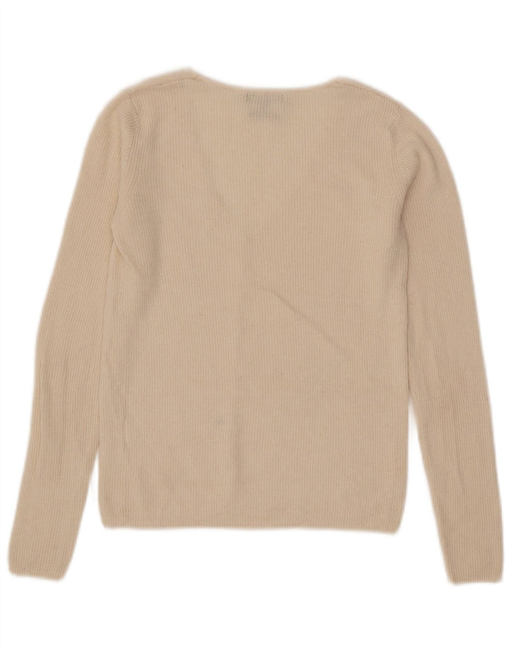 Suéter cardigan feminino Massimo Dutti UK 8 pequeno off white