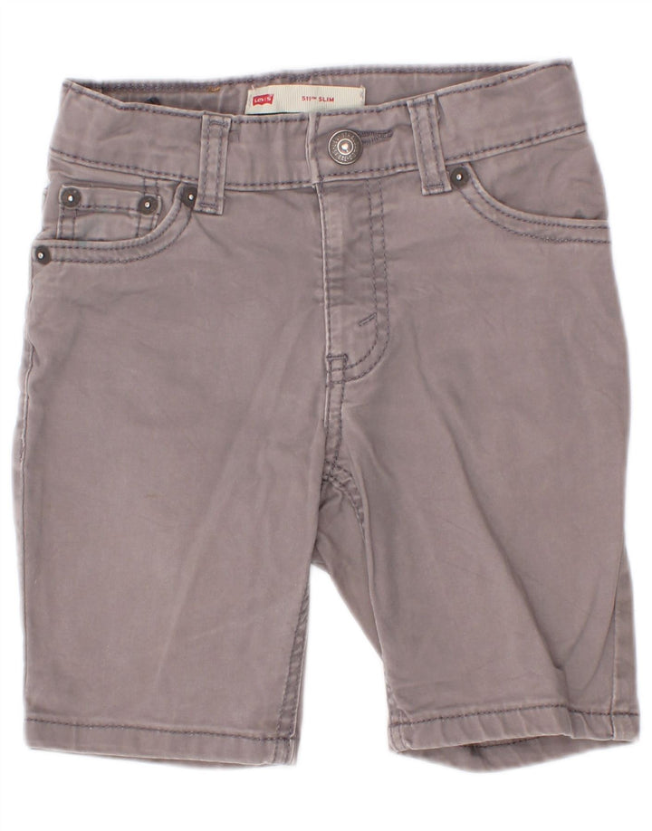 Shorts Levi's Boys 511 Slim Casual 6-7 Anos W20 Cinza Algodão