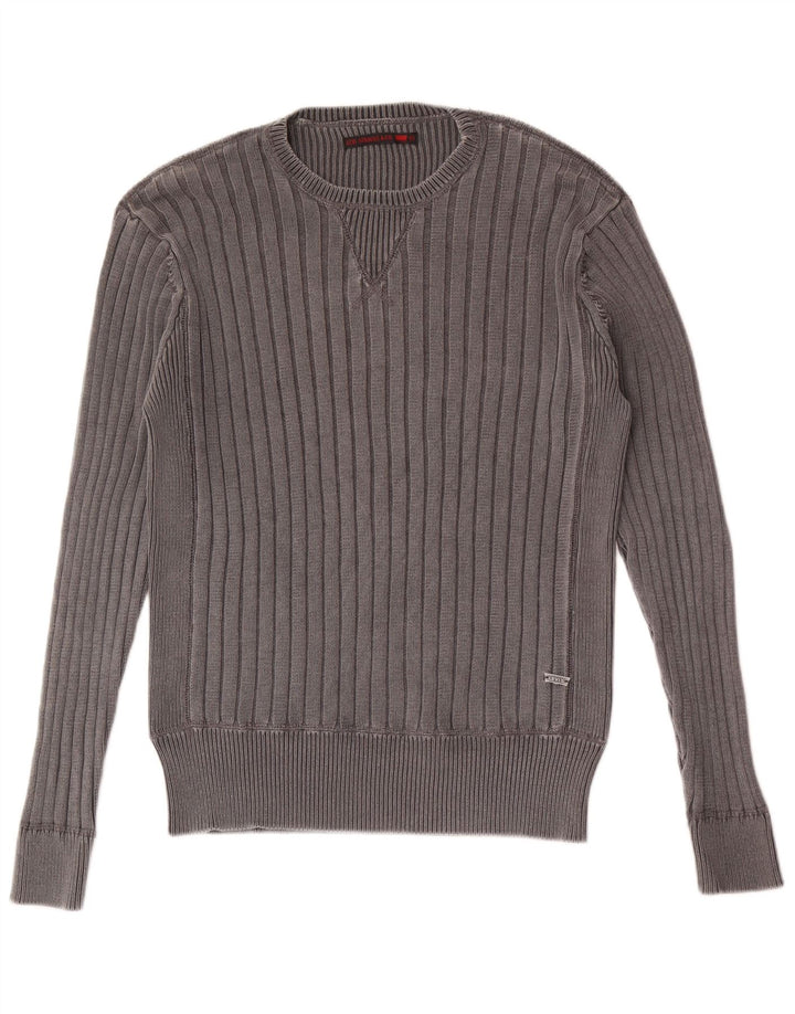 Suéter masculino Levi's com gola redonda, grande algodão cinza