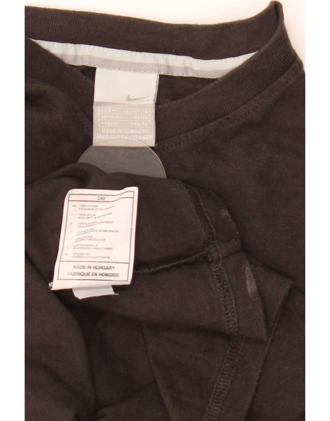 Camiseta masculina Nike Top UK 39/41 médio algodão preto