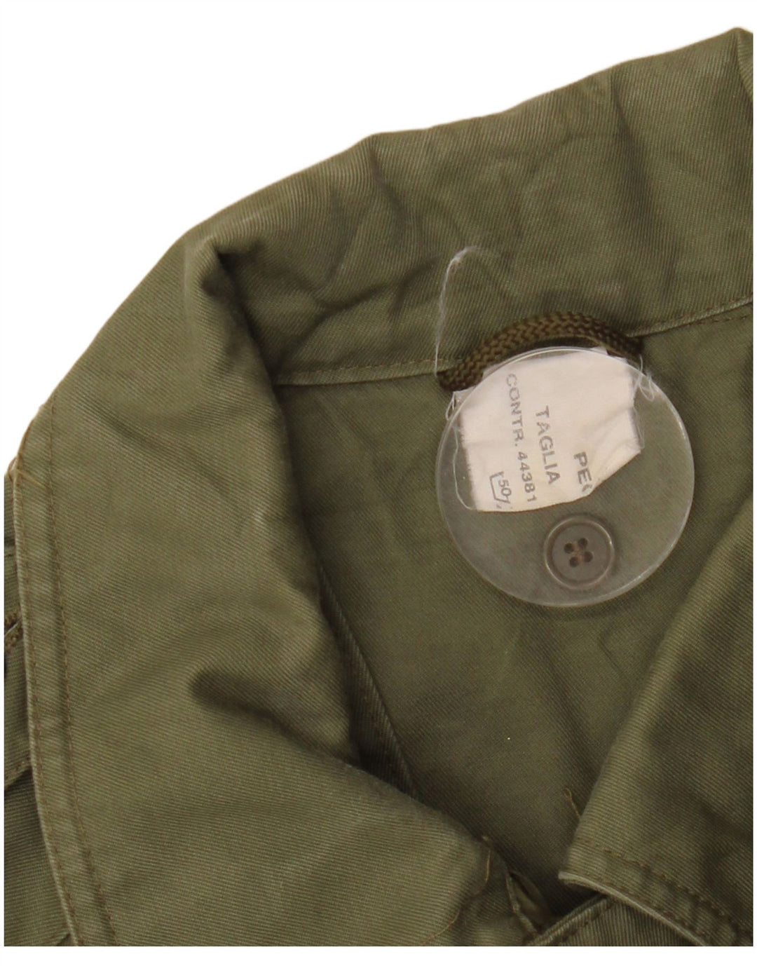 Casaco militar masculino vintage UK 42 XL cáqui