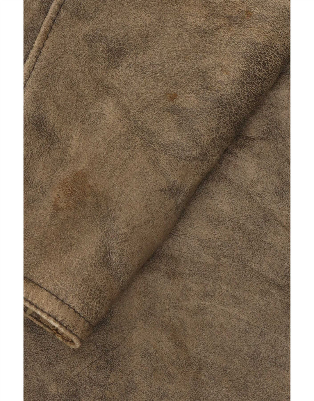 Jaqueta feminina vintage de shearling IT 46 grande cinza