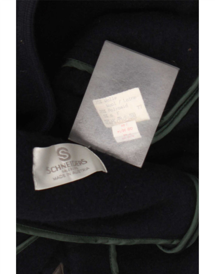 Casaco feminino grande com peito duplo Schneiders Reino Unido 14 azul marinho médio