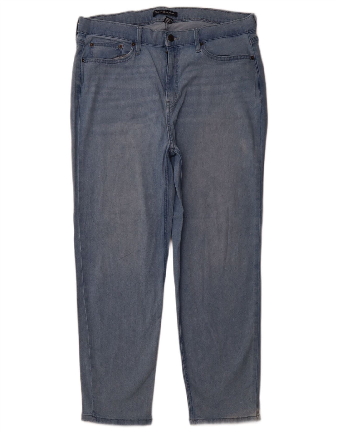 Calça Jeans Calvin Klein Feminina Crop Slim US 16 Grande W33 L26 Azul Algodão