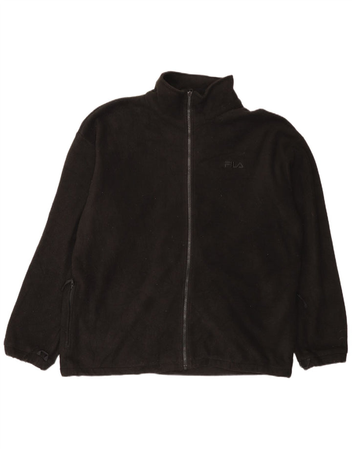 Jaqueta masculina Fila Liner Fleece UK 44 2XL poliéster preto