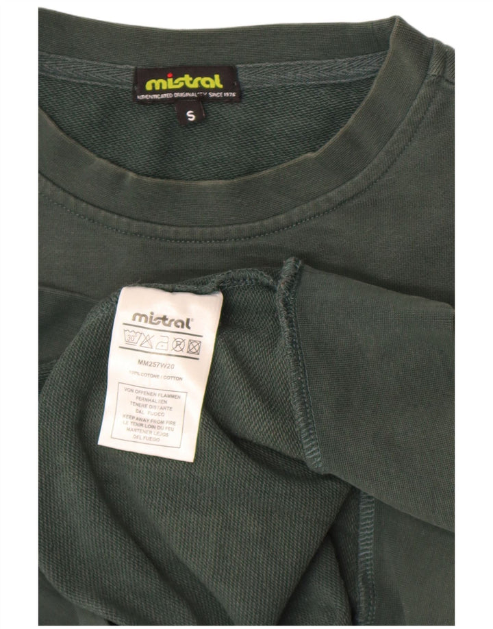 Mistral moletom gráfico masculino jumper pequeno algodão verde