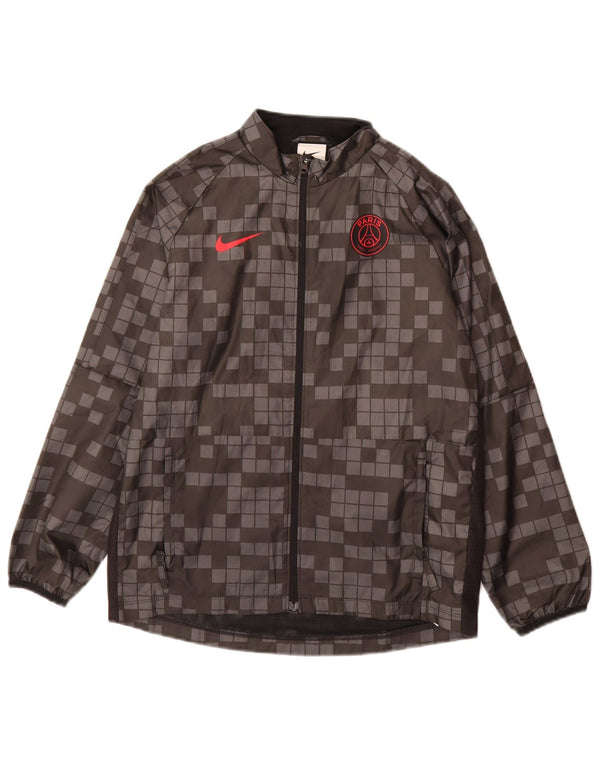 Jaqueta Nike Boys Paris Saint-Germain Tracksuit 12-13 anos grande cinza