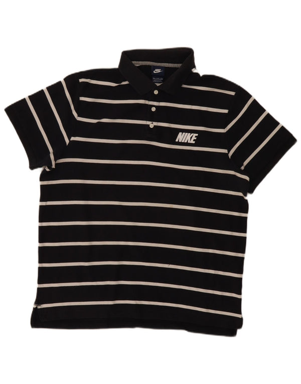Camisa polo masculina NIKE 2XL algodão listrado azul marinho