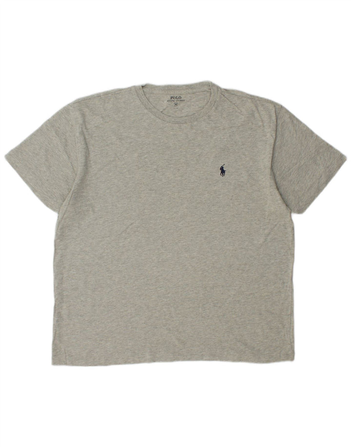 Camiseta masculina Polo Ralph Lauren Top cinza médio manchado