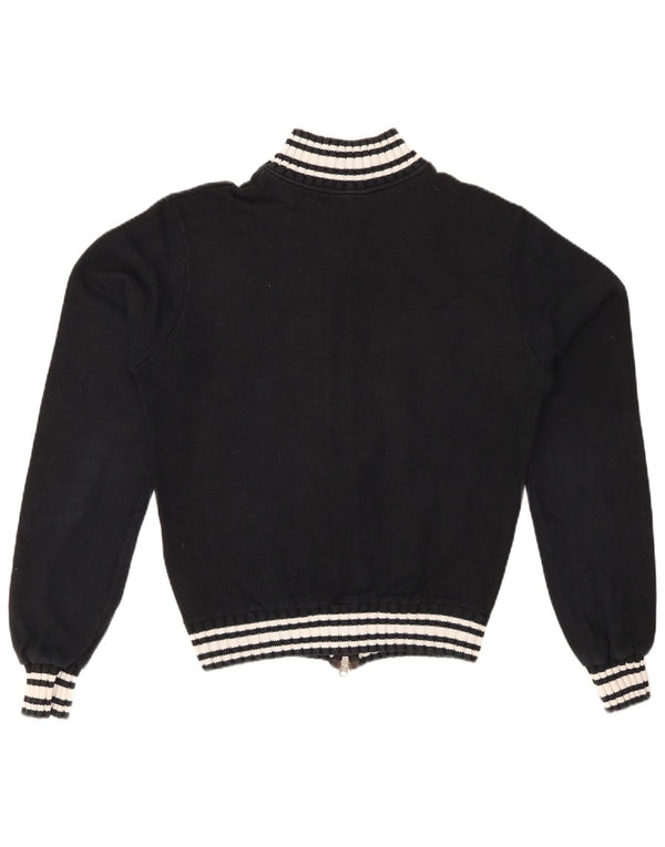 PUMA Womens Tracksuit Top Jacket UK 18 XL Algodão Preto