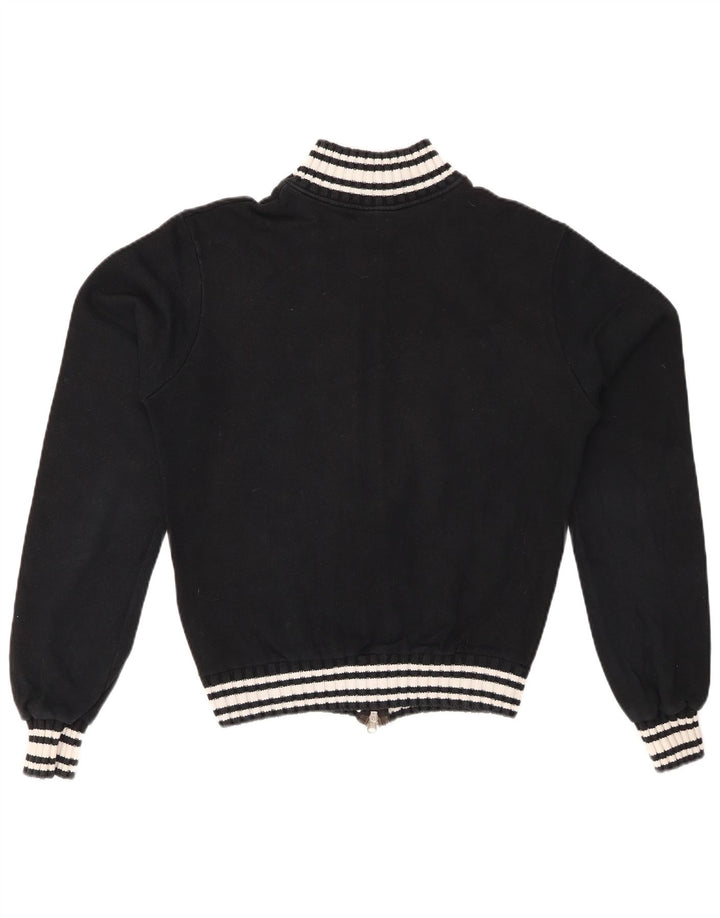 PUMA Womens Tracksuit Top Jacket UK 18 XL Algodão Preto