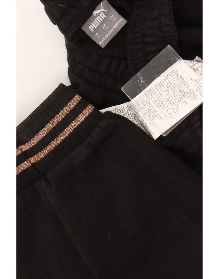 Calça esportiva feminina Puma Graphic Joggers UK 14 médio preto algodão