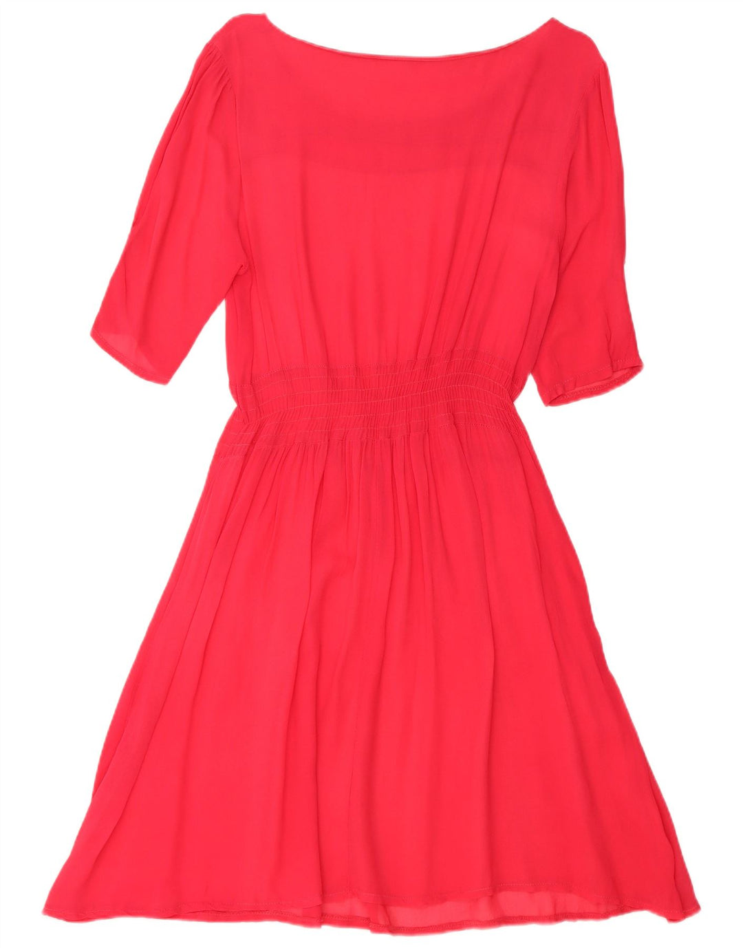Vestido feminino VINTAGE A-Line UK 14 grande rosa