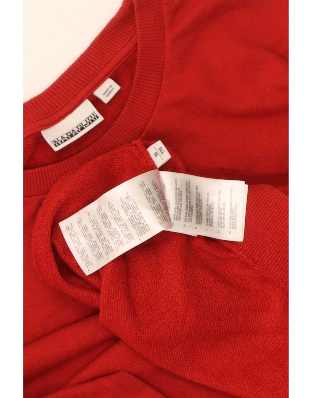 Sweatshirt Napapijri Menino 15-16 Anos Vermelho Algodão