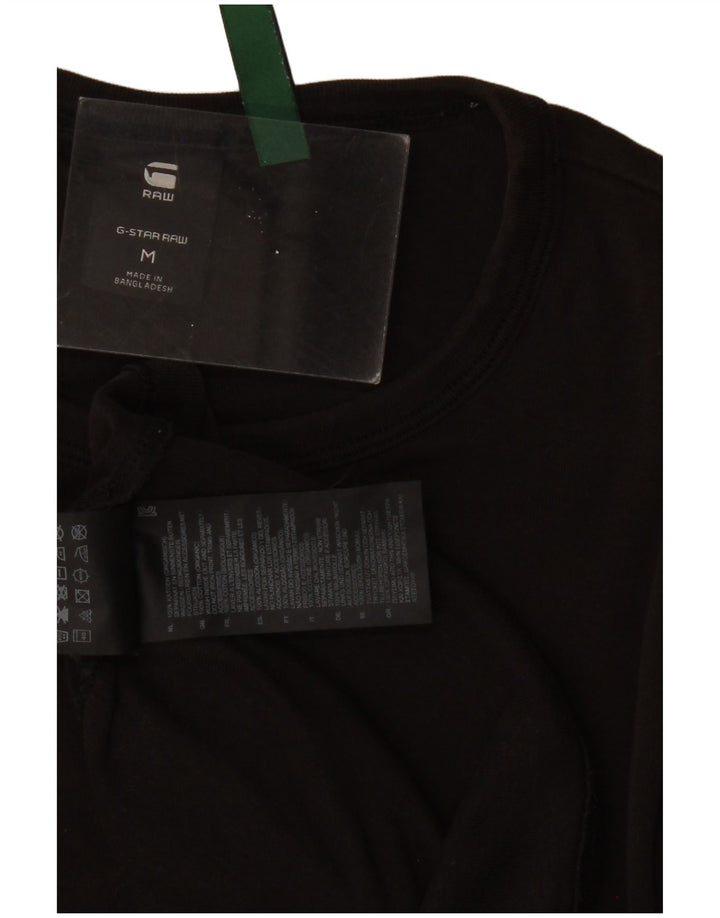 Camiseta masculina G-STAR Top médio algodão preto