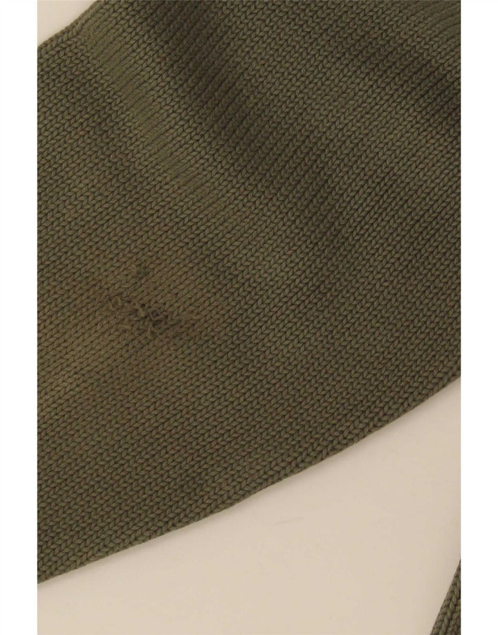 Suéter masculino Marks & Spencer com gola redonda, grande algodão verde