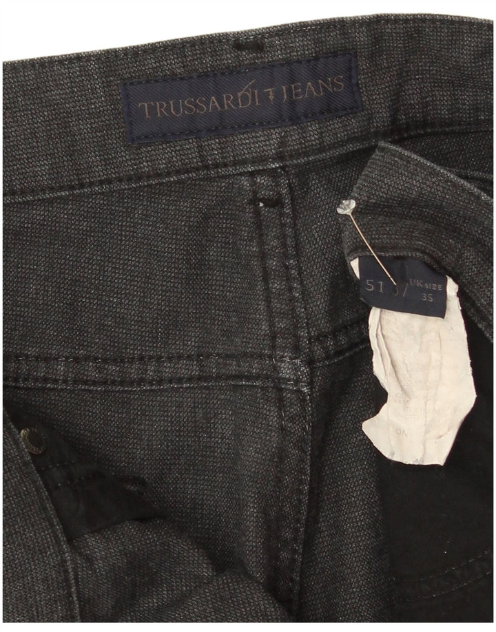 Calça casual reta masculina Trussardi W35 L30 cinza
