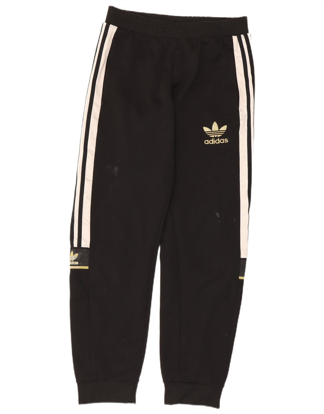 ADIDAS Mens Calças de treino Joggers Pequeno Poliéster Preto