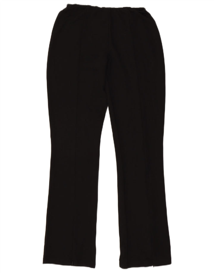 Calça casual feminina Topshop Bootcut UK 10 pequena W26 L32 preta clássica