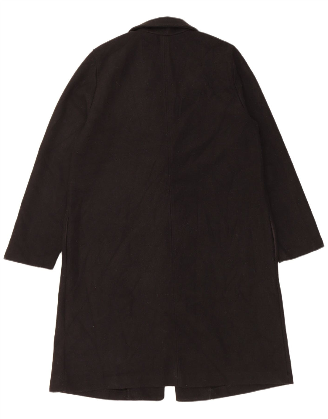 Sobretudo aberto feminino Zara UK 18 XL poliéster preto