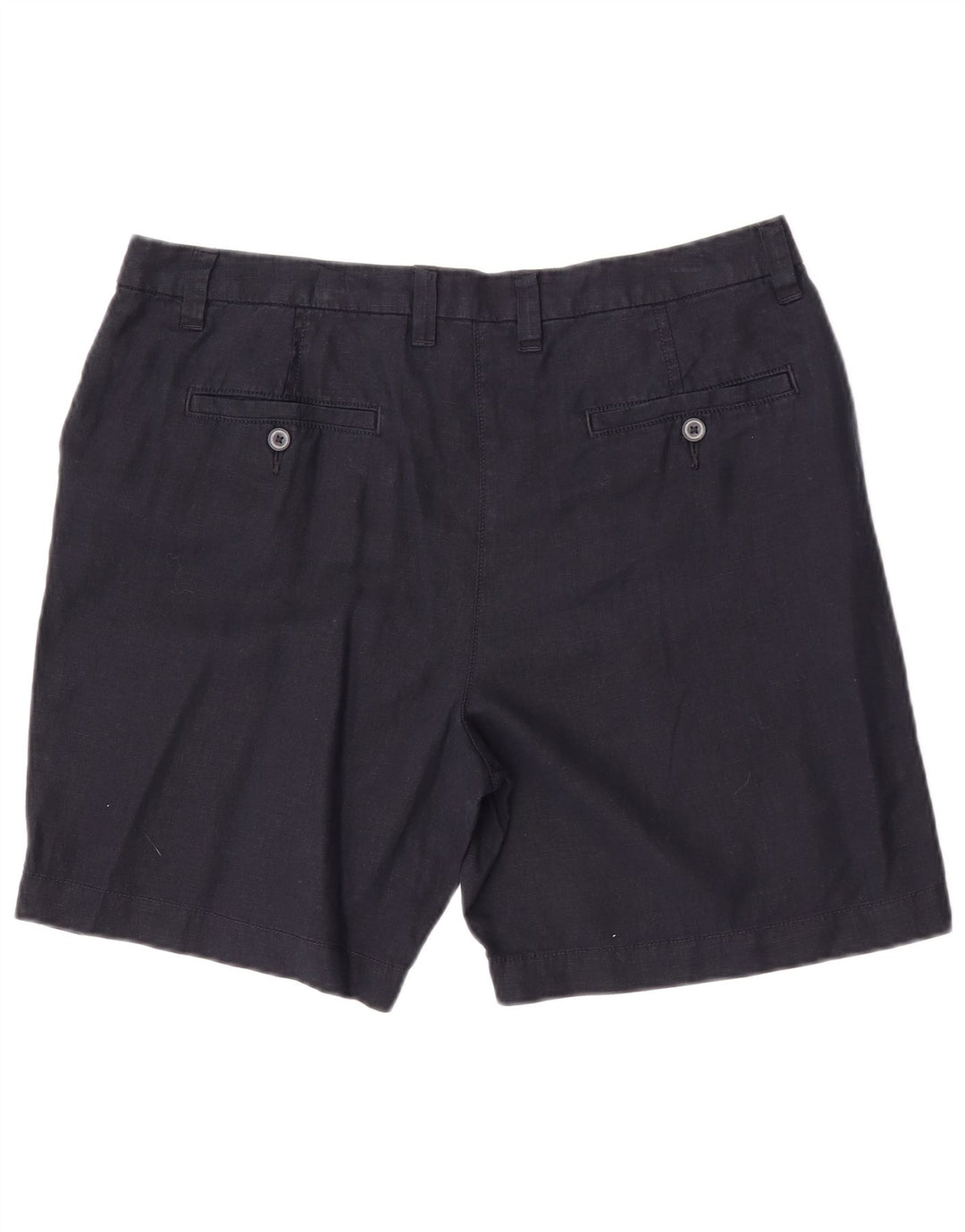Shorts chino feminino Marks & Spencer Reino Unido 14 grande W34 linho azul marinho