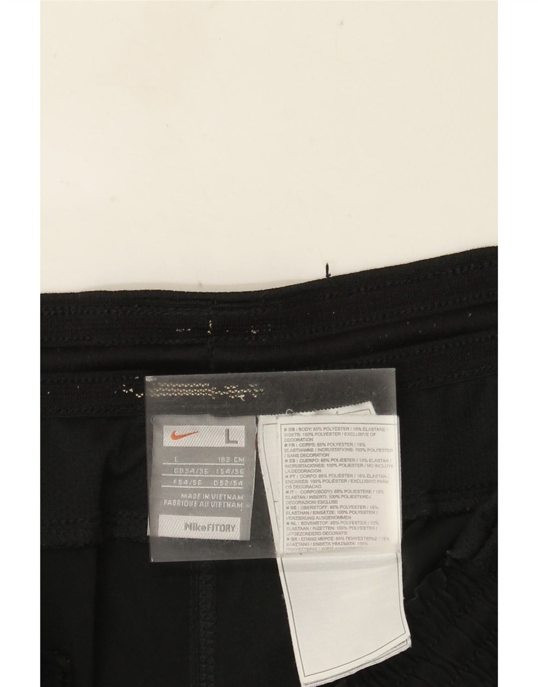Shorts esportivos masculinos Nike grande poliéster colorblock preto