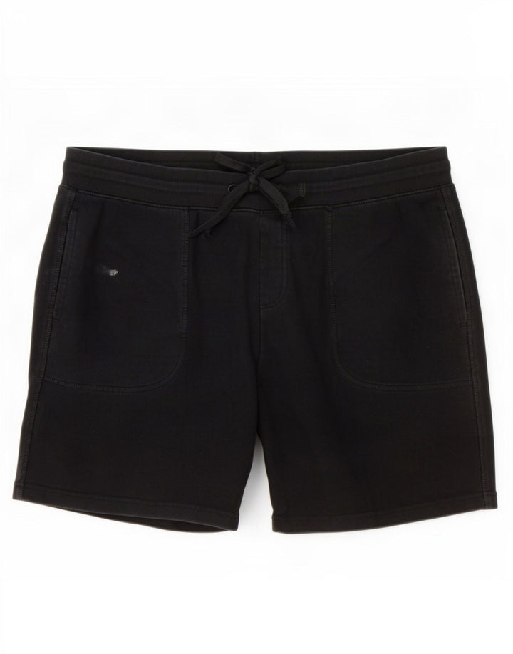 Shorts esportivos masculinos Marks & Spencer grandes de algodão preto
