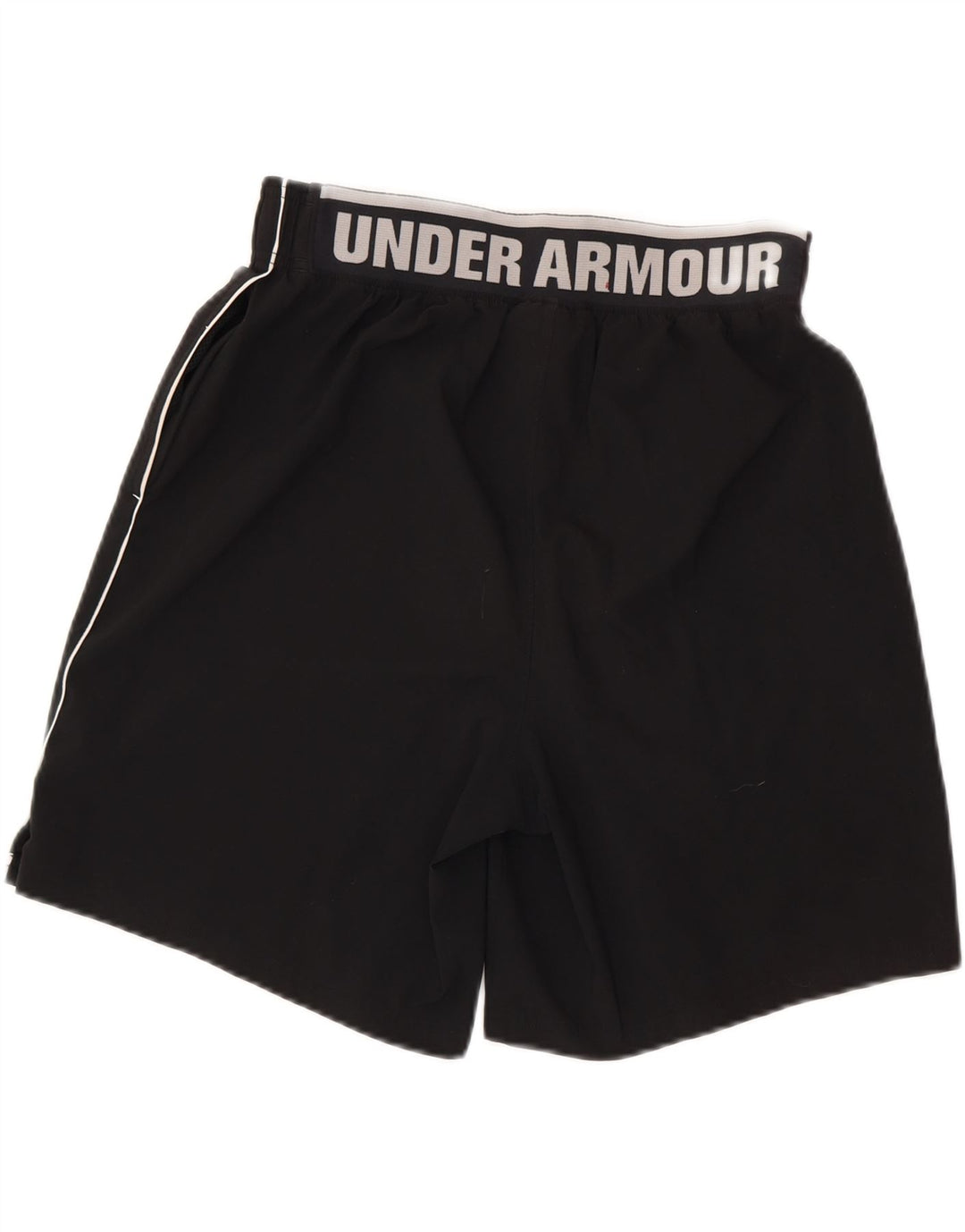 Shorts esportivos gráficos masculinos UNDER ARMOUR poliéster preto médio