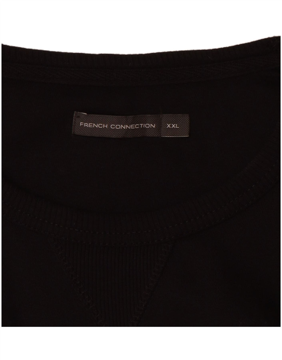FRENCH CONNECTION Suéter masculino 2XL algodão preto