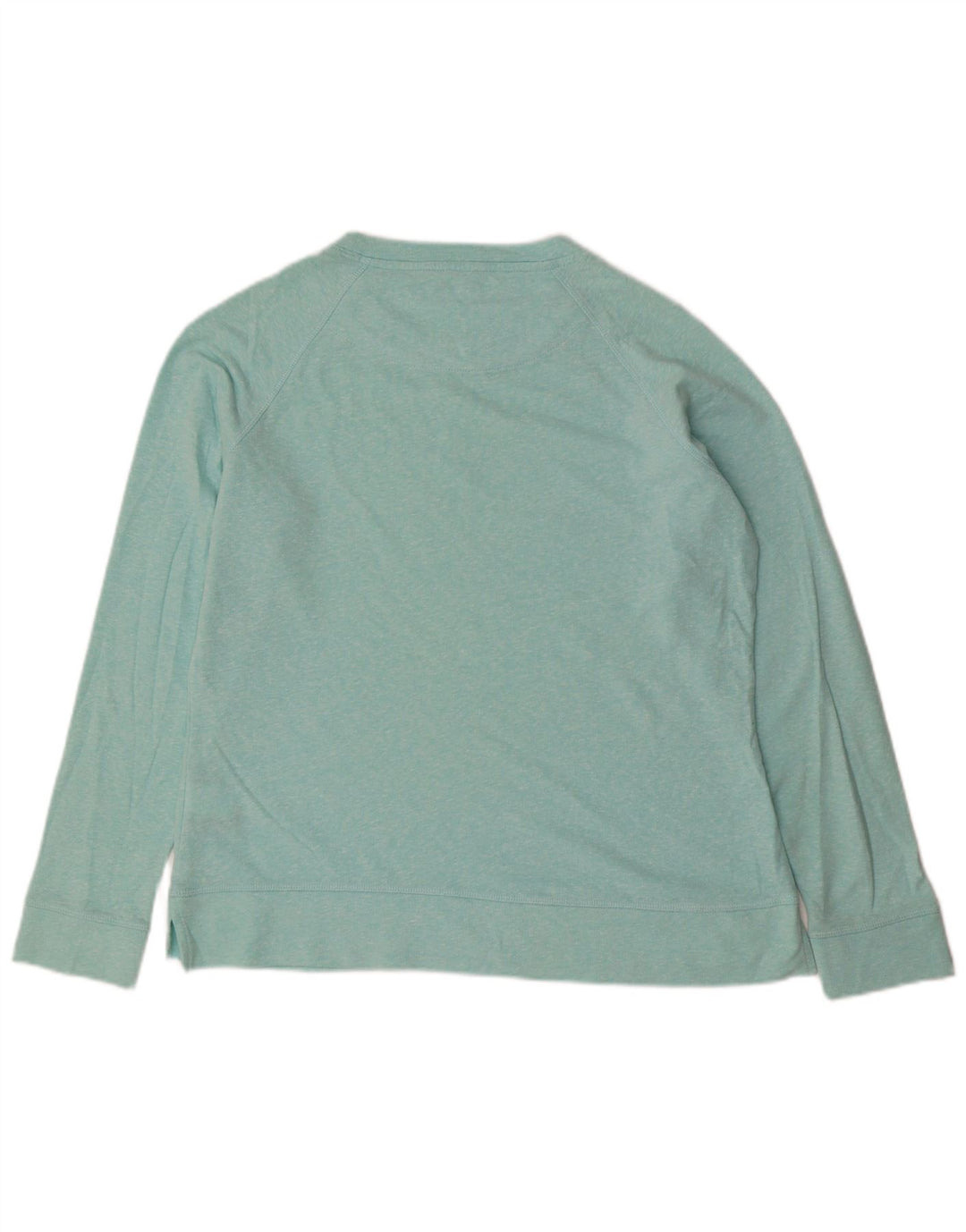 Suéter feminino MARKS & SPENCER UK 12 algodão manchado azul médio