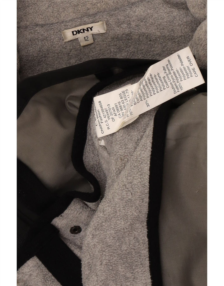 Jaqueta corta-vento Dkny Boys 11-12 anos algodão preto